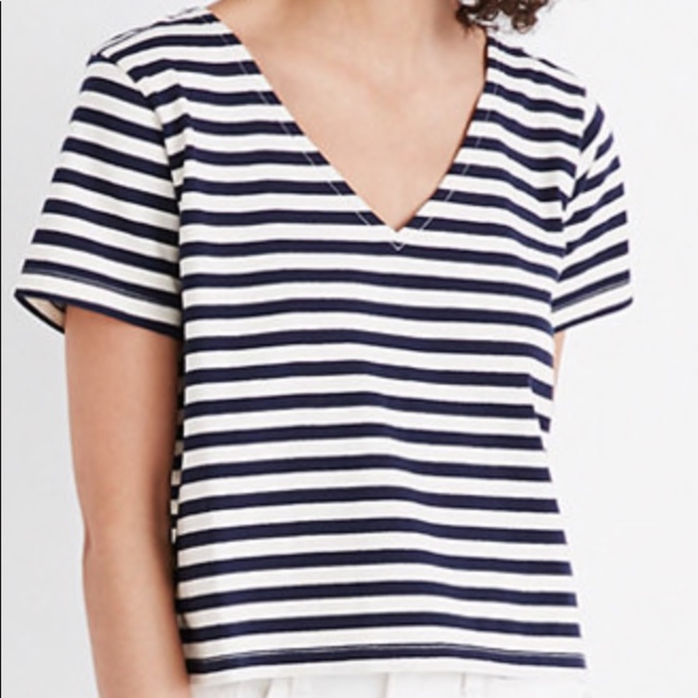Madewell Setlist Boxy Top in Martin Stripe